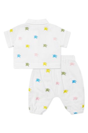 white cotton suit BURBERRY KIDS | 8078889A5127